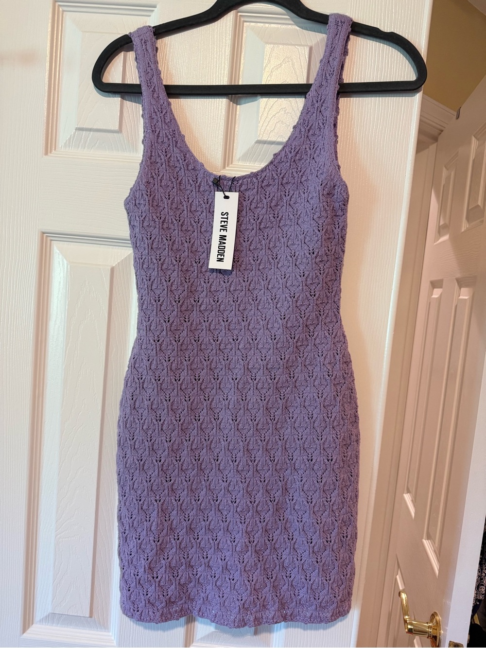 Steve Madden Malia Mini Dress - Crochet Knit - Size S - NWT